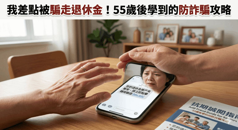 我差點被騙走退休金！55歲後學到的防詐騙攻略